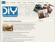 Tablet Screenshot of diyoutdoorblinds.co.za